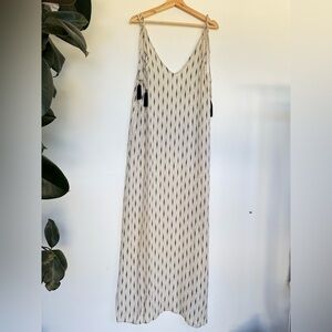 Beach Riot Tie Shoulder Tassle Maxi Dress Coverup